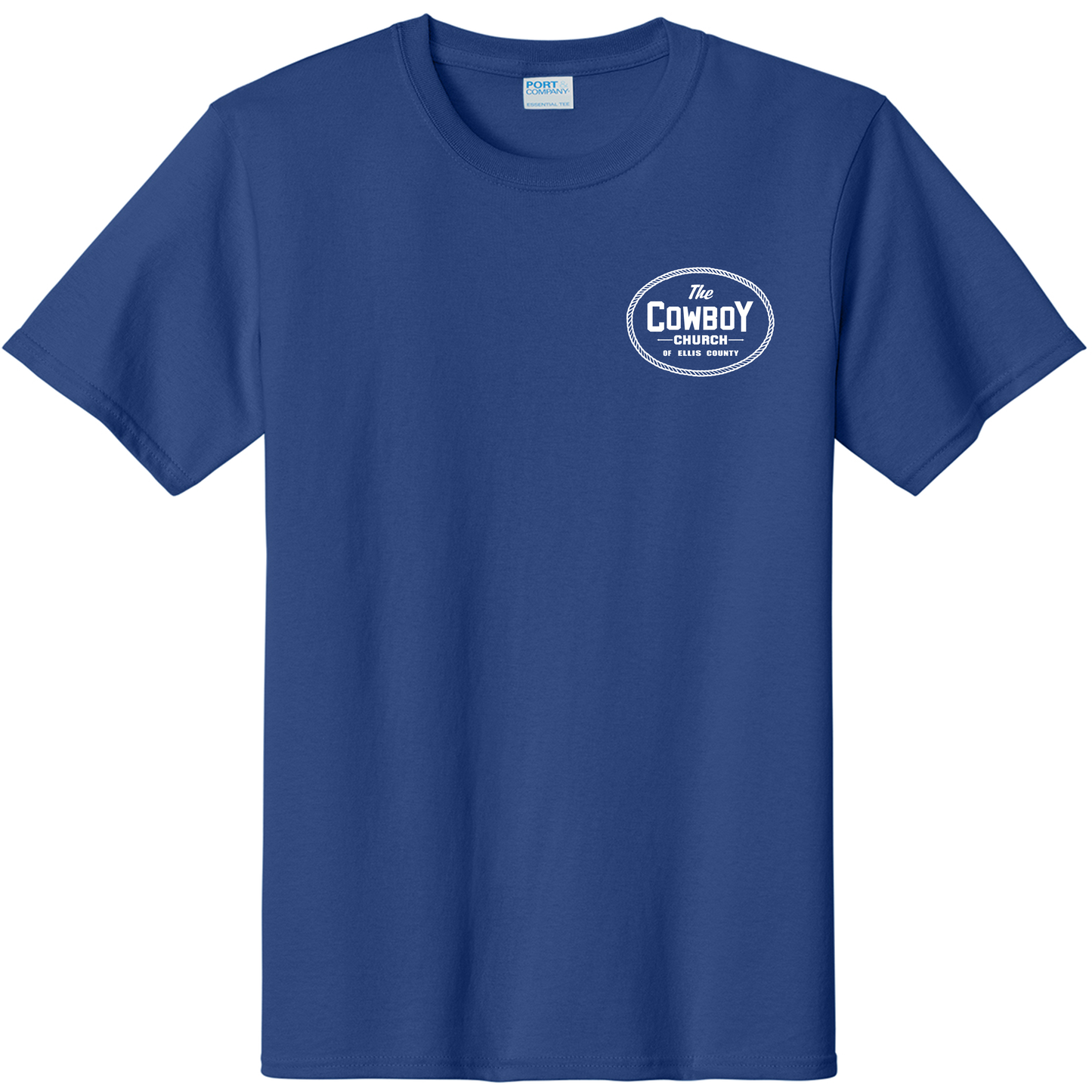 Cotton Shirt with white left crest and white back