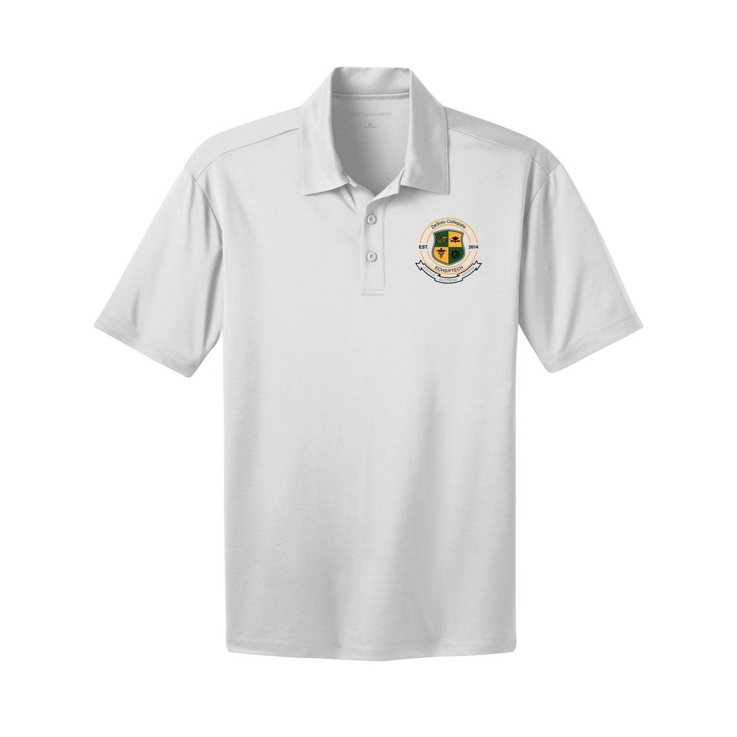 Desoto Collegiate White Polo