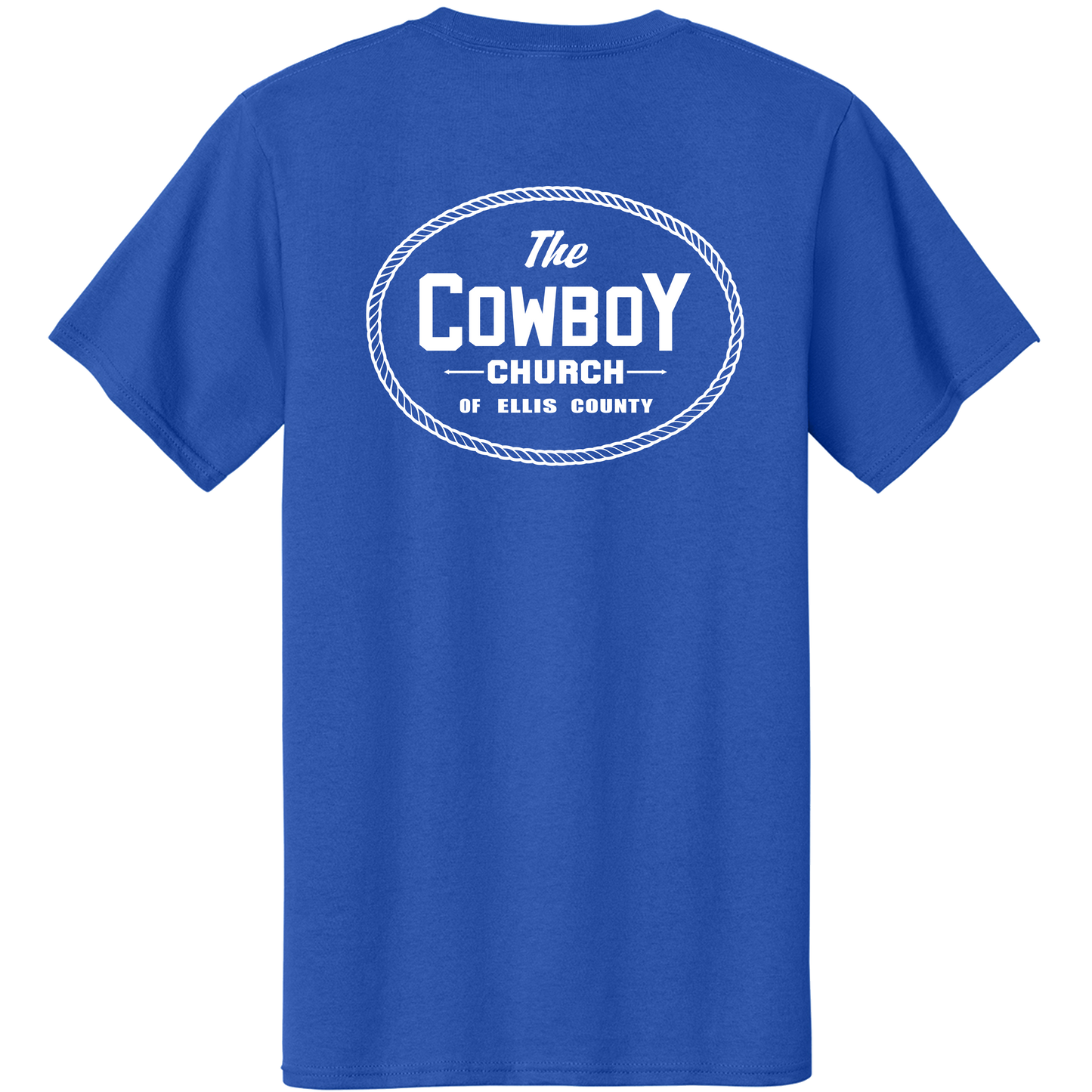 Cotton Shirt with white left crest and white back