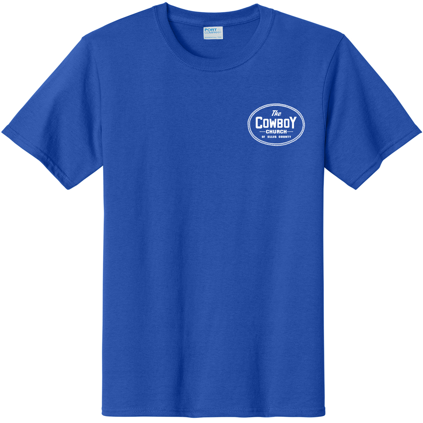 Cotton Shirt with white left crest and white back