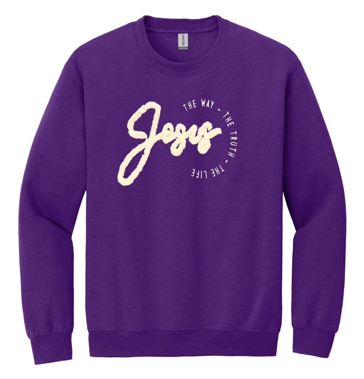 Chenille Yarn Jesus Sweatshirt