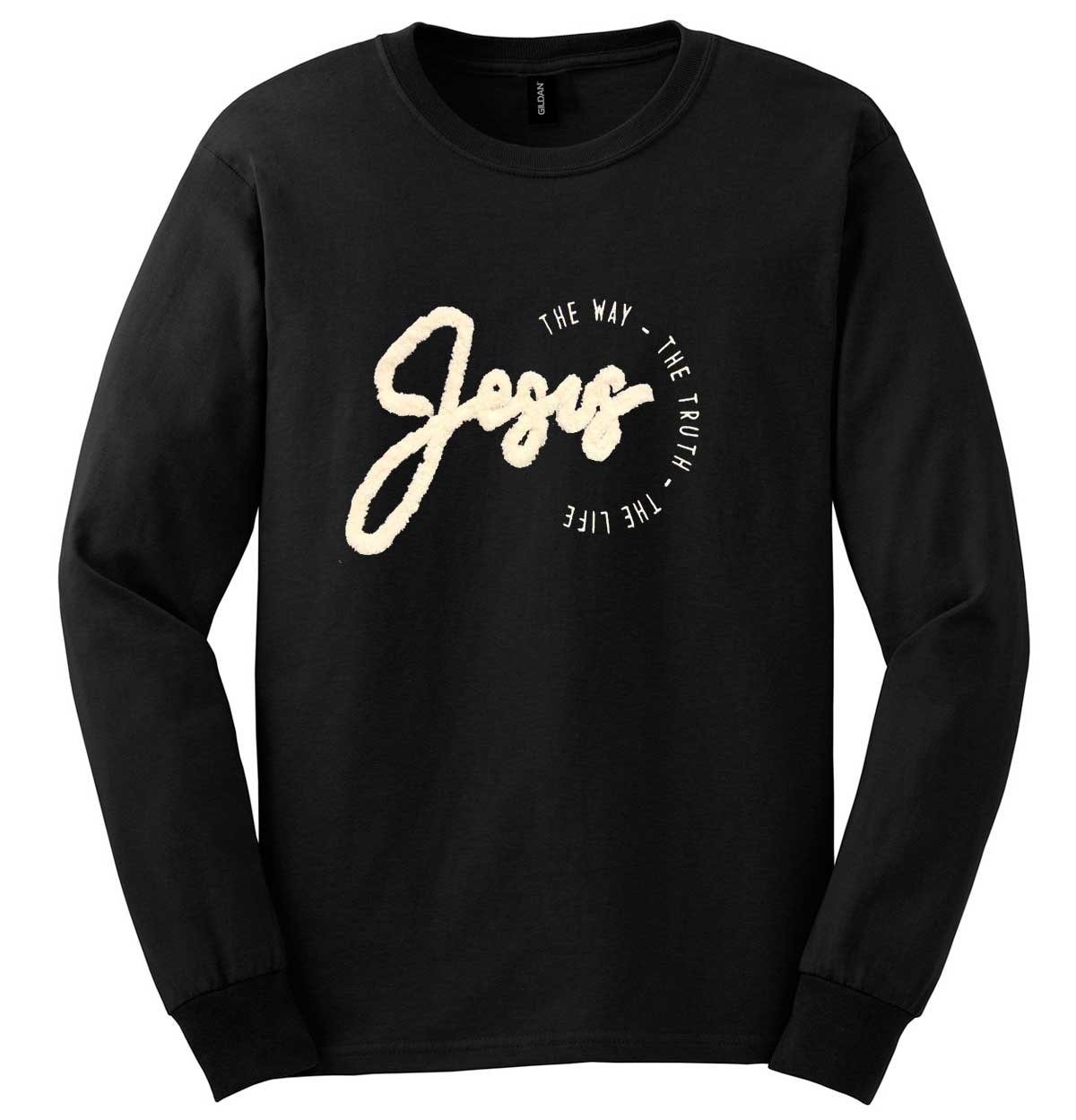 Chenille Yarn Jesus Long Sleeve