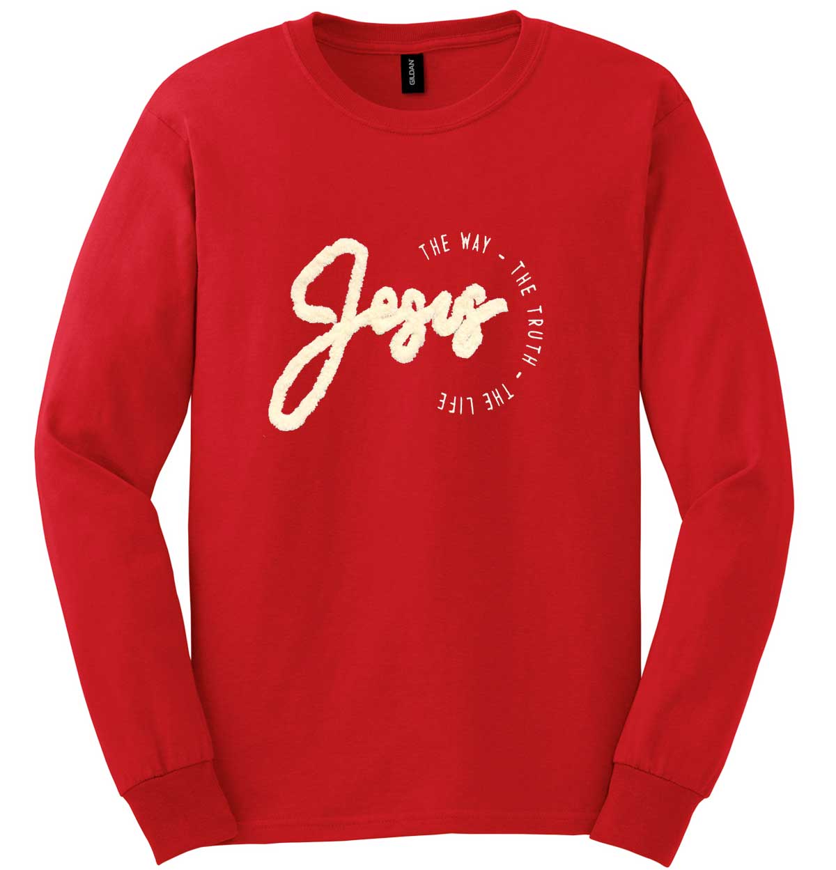 Chenille Yarn Jesus Long Sleeve