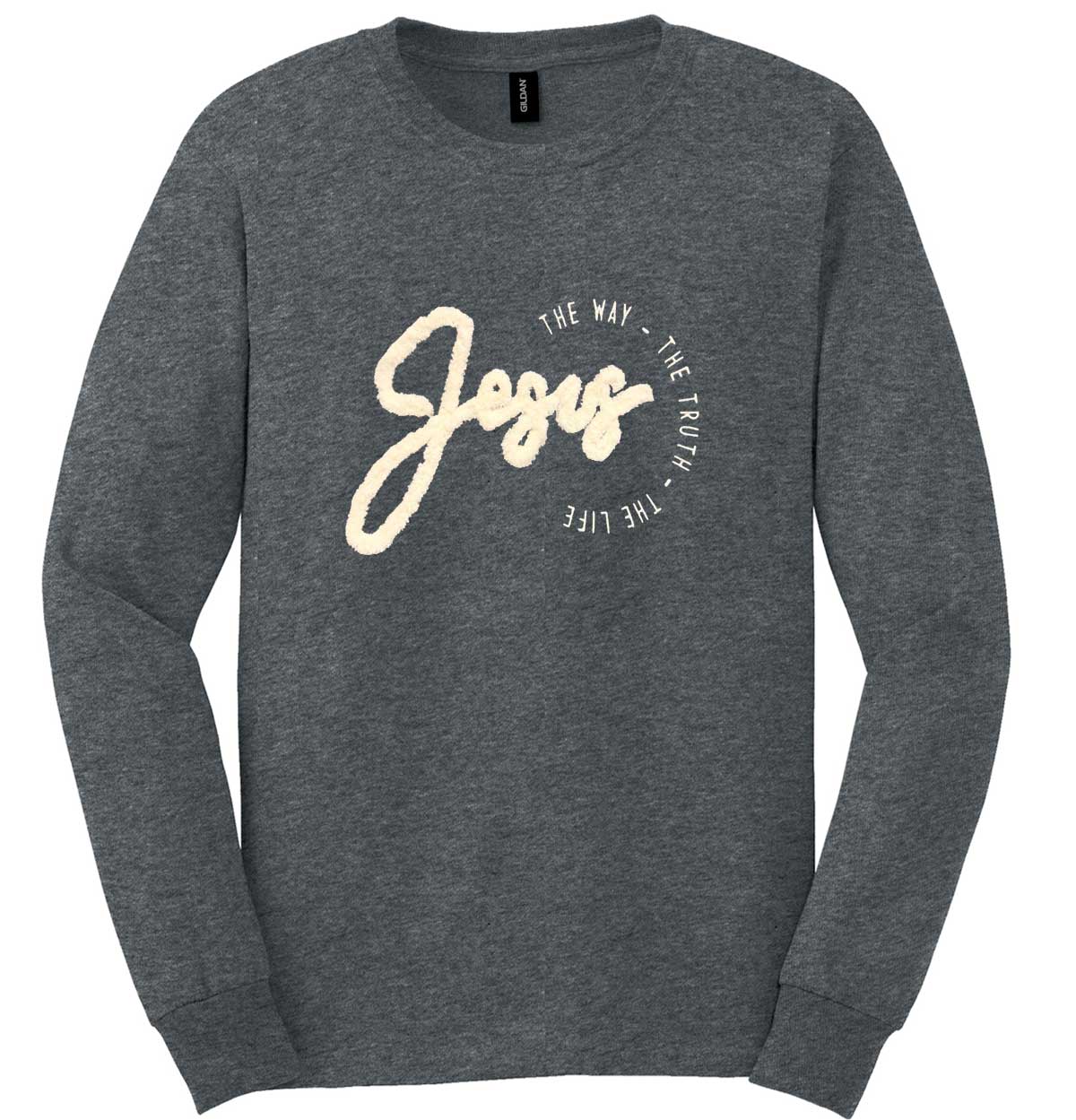 Chenille Yarn Jesus Long Sleeve